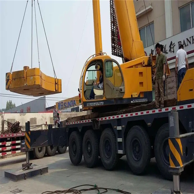 新密当地吊车出租|机器吊装|75吨|工厂搬迁服务